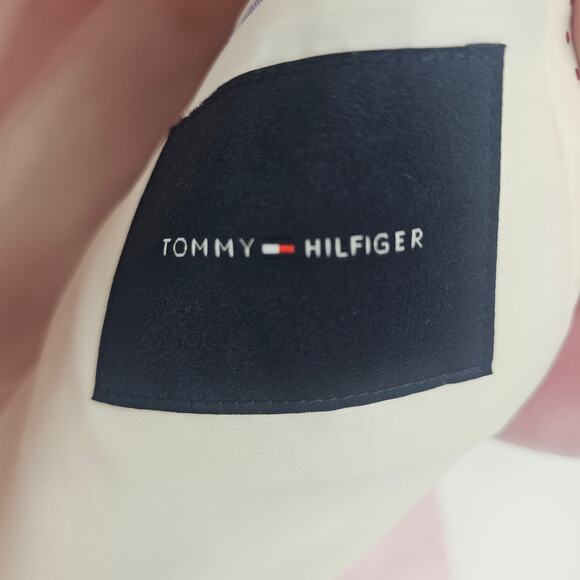 Tommy Hilfiger Powder Pink linen Blend Sports Coat Jacket Men's Size 46 R 3665 - Picture 3 of 8